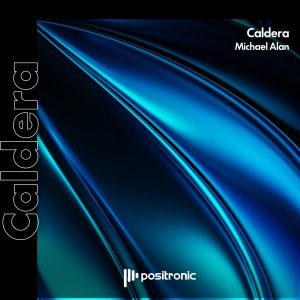 Release artwork with blue abstract flowing caldera